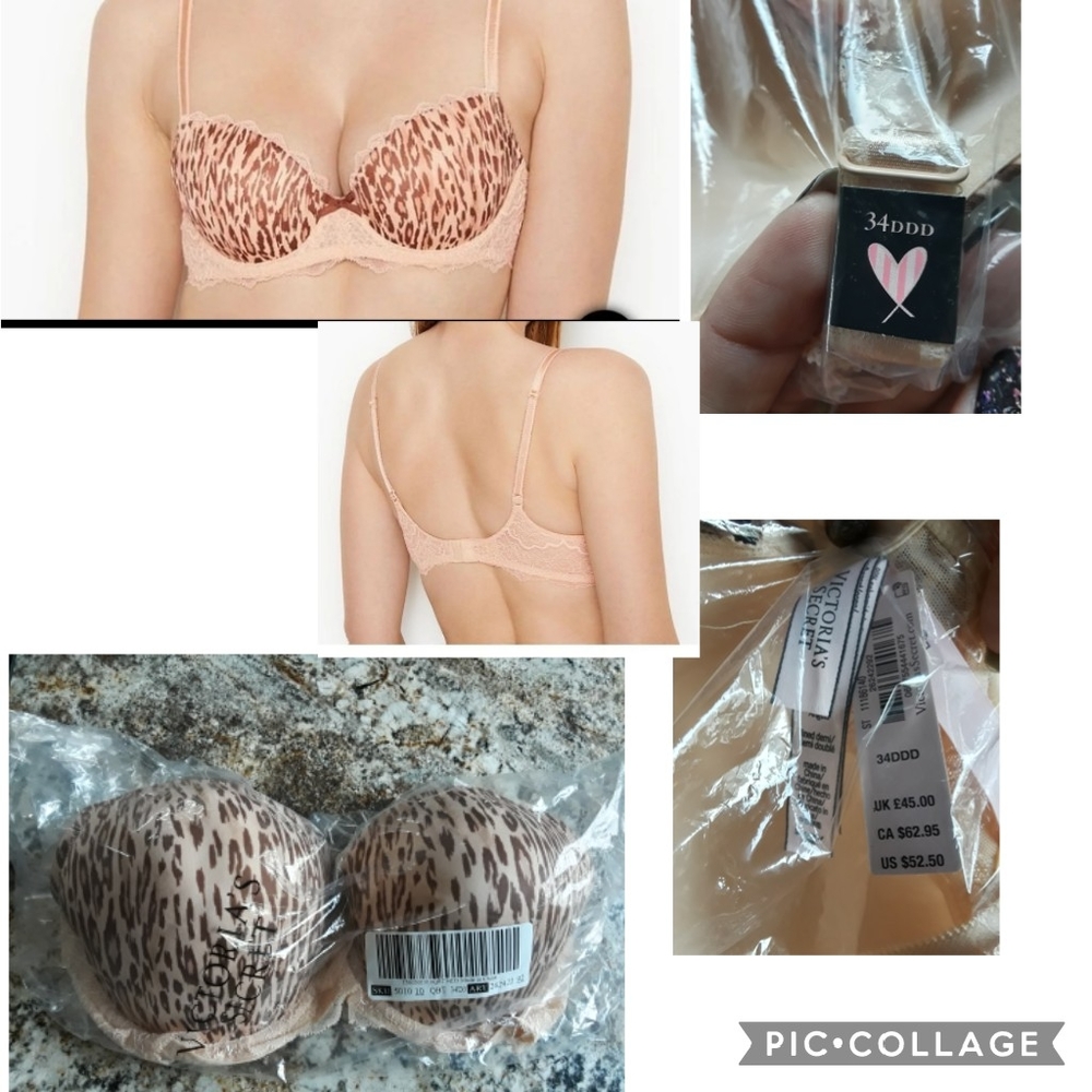 NWT VICTORIA'S SECRET DREAM ANGEL 34DDD PUSH UP BRA